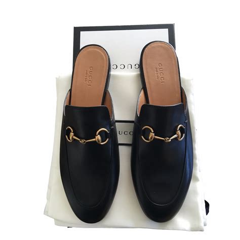 mules gucci imitation|Gucci leather mules.